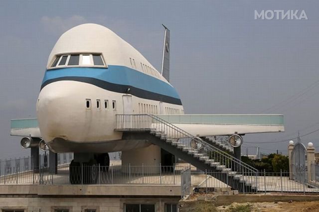 Airplane house is pictured in the village of Miziara, northern Lebanon