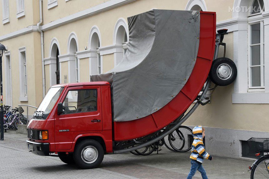 bent-truck-parking-ticket-germany-Erwin-Wurm-1