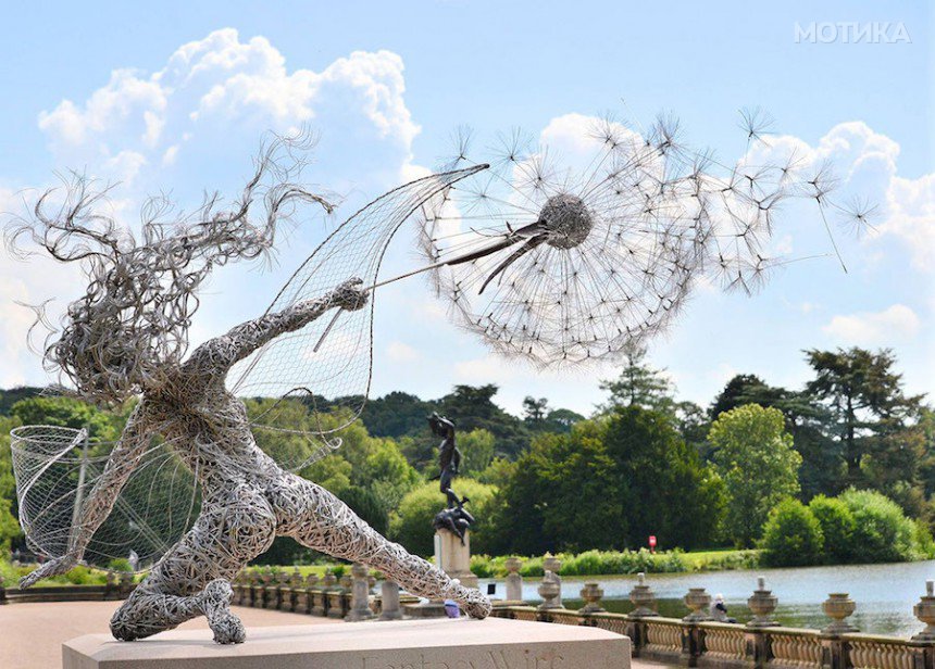 Steel Wire Fairy Sculpture, United Kingdom